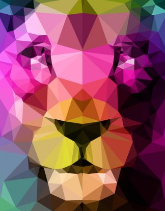 Wild Neon Lion